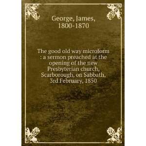   , on Sabbath, 3rd February, 1850 James, 1800 1870 George Books