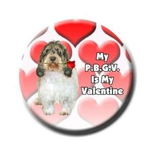  Petit Basset Griffon Vendeen Valentines Pin Badge 