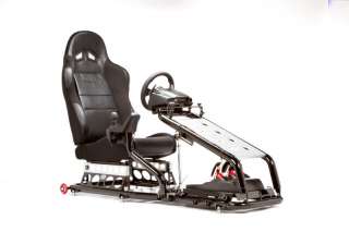 Race Gaming Game Simulation Racing Chair Seat Black  