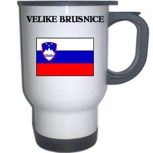  Slovenia   VELIKE BRUSNICE White Stainless Steel Mug 