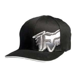  Fox Racing DC Check Flexfit Hat Black/White L/XL Sports 