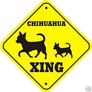 Chihuahua Xing Crossing Dog Sign   Many Pet Breeds Av.  