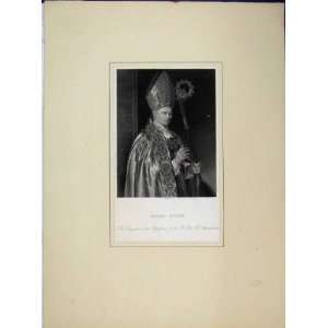  Bishop Milner Portrait Robes Antique Print Ullathorne 