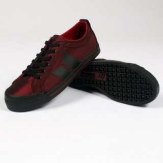  Eliot Mens Vegan Shoes In Red/Black   Woven Nylon By 