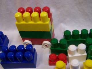   Jumbo Mega Bloks Brick Toddler Size Building Blocks W/ Cars  