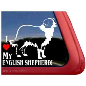 Love My English Shepherd ~ English Shepherd Vinyl Window Auto Decal 