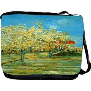  Van Gogh Art Orchard Messenger Bag   Book Bag   School Bag 