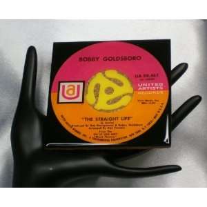  BOBBY GOLDSBORO 45 RPM RECORD DRINK COASTER   THE STRAIGHT 