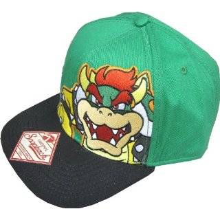   Nintendo Super Mario Green Bowser Snapback Hat Explore similar items