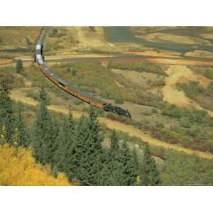Narrow Gauge Steam Railway in Autumn, Silverton, Colorado, USA Premium 