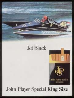 1981 John Player Special hydroplane boat cigarette ad  