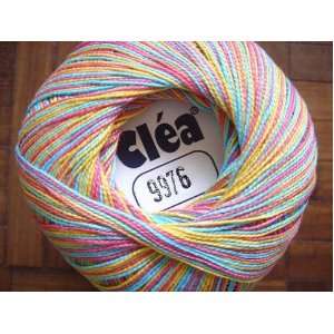  Free Ship Variegated Rainbow #10 Crochet Cotton Thread Yarn 