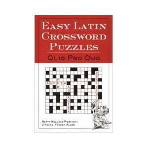  Easy Latin Crossword Puzzles (Paperback) Wallace (Author 