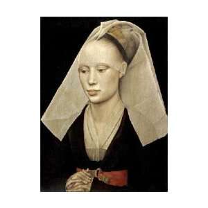 Portrait of a Lady by Rogier Van Der Weyden. Size 15.76 inches width 