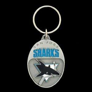  San Jose Sharks Hockey Pewter NHL Keychain Automotive