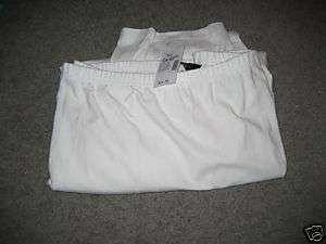 Venezia Womens Stretch Pants 5XP Petite White 50 X 27 NWT  