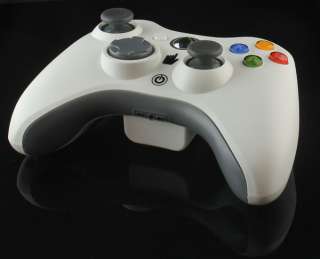 White Wireless Gamepad Joystick Controller Glossy For Microsoft Xbox 