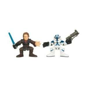Star Wars Galactic Heroes Action Figures   Anakin Skywalker and Clone 