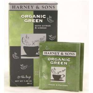 Harney & Sons Fine Teas Organic Green Citrus & Ginkgo   20 Teabags 