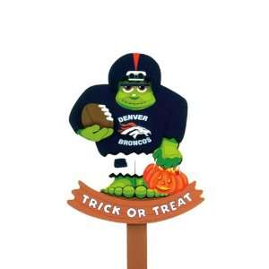  BSS   Denver Broncos NFL Halloween Frankenstein Stake Wood 