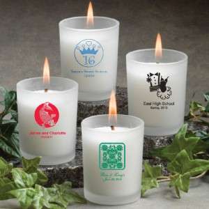 100 Personalized Votive Holder w/Candle Many Designs $5off EA ADDT 