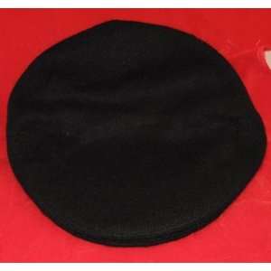 Traditional Irish Tweed Flat Cap Black   Large
