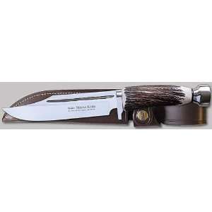   Linder 530717 Moose Hunting Stag Knife with Sheath