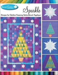 Sparkle Embroidered Applique Design CD Sarah Vedeler  
