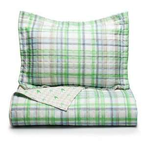  Perry Ellis 182571/72 Tom Microfiber Quilt Set in Green 