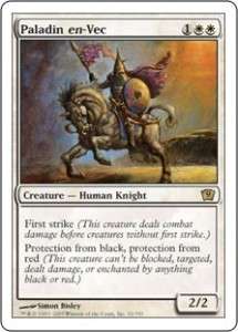 Ninth 9th Paladin en Vec ex Magic MtG MtG  