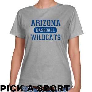  Arizona Wildcats Ladies Ash Custom Sport Classic Fit T shirt 