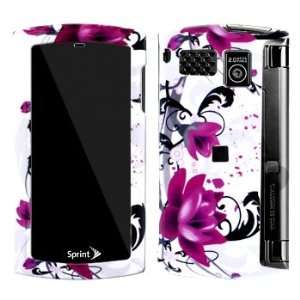  Purple Rose Snap on Hard Skin Cover Case for Sanyo 