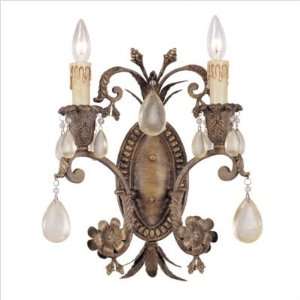Tracy Porter Collection 9 519 2 30 Rosa Regalis 2 Light Wall Sconce in 