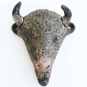  Buffalo Head Bottle Opener Cast Iron Vintage Wall Mount 