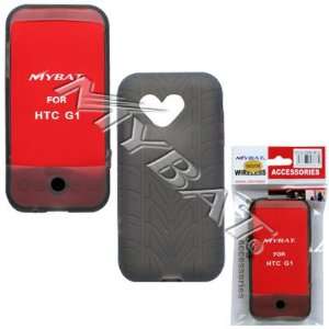  SMOKE SILICONE TIRE TREAD slip on cover case for HTC G1 