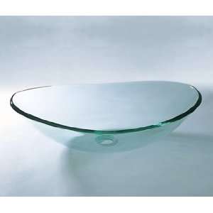   420522 L7 Ronbow Boat Tempered Clear Glass Vessel
