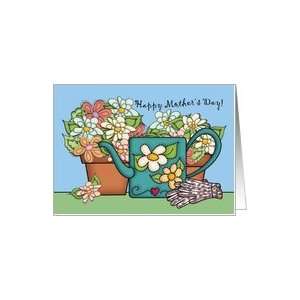  Happy Mothers Day Watering Can Card Health & Personal 