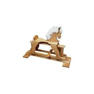  Amish Oak Glider Rocking Horse