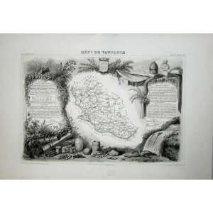    De Vaucluse 1845 Atlas National France Maps Avignon