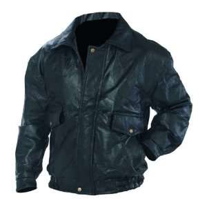 NapolineTM Roman RockTM Design Genuine Leather Bomber Jacket (X LARGE)