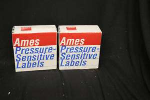 Ames Pressure Sensitive Labels Number 9 Green 2 Boxes  