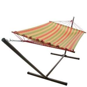   Single Layer Fabric Hammock with Stand Patio, Lawn & Garden