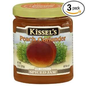   Spiced Jam, Peach Corriander, Gluten Free, 10 Ounce Jar (Pack of 3