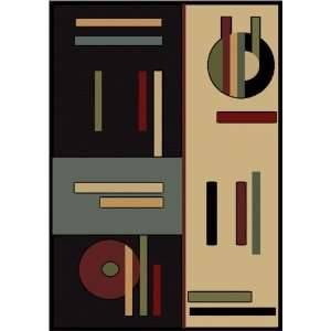 Carpet Art Deco Soul Shaguy Contemporary Area Rugs Black 4x5 ft 3 