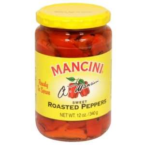 Mancini, Pepper Rstd Red, 12 OZ (Pack of 12)  Grocery 