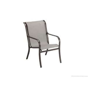  Woodard Pacific Aluminum Dining Arm Patio Chair Hazelnut 