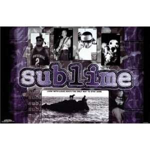  SUBLIME POSTER   PURPLE MTV ROCK   22 X 34 MINT #709