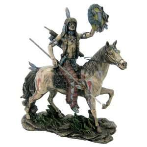   Native American Indian Sculpture   Cheyenne Warrior