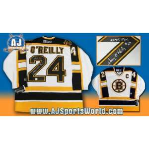 TERRY OREILLY Boston Bruins SIGNED PIM Hockey JERSEY 