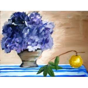  Purple Flowers Orginal Acrylic Painting 